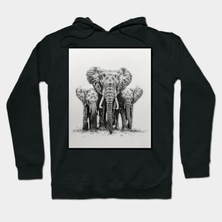 Elephant Social Behavior Hoodie